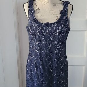 JS Boutique Silver Satin Dress